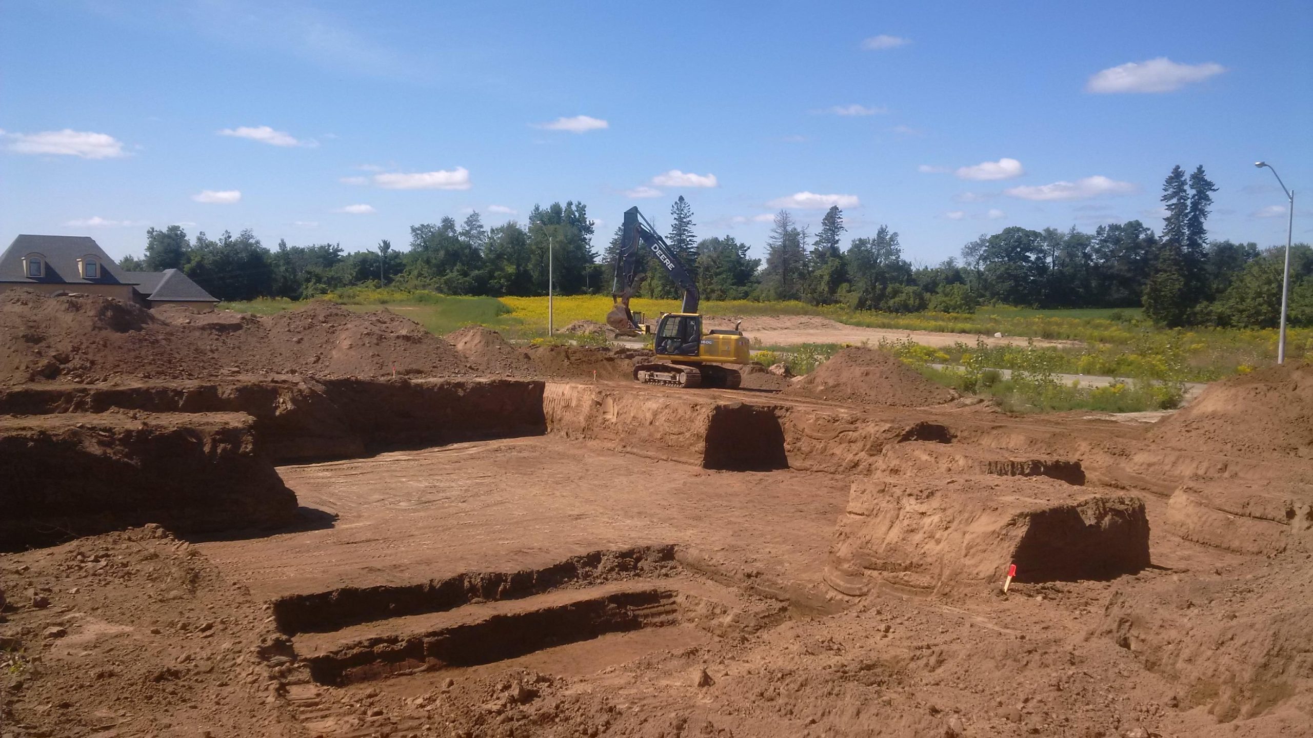 Professional basement excavation in Dundas by Alpha Ex