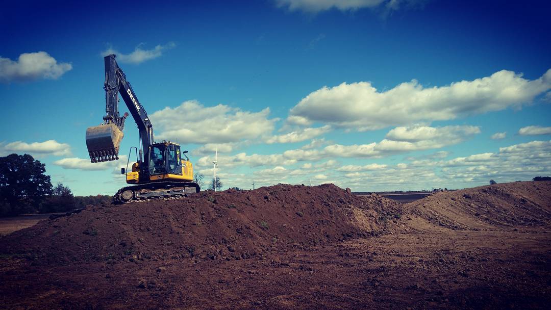 Alpha Ex team quickly removing clean fill pile in Hamilton