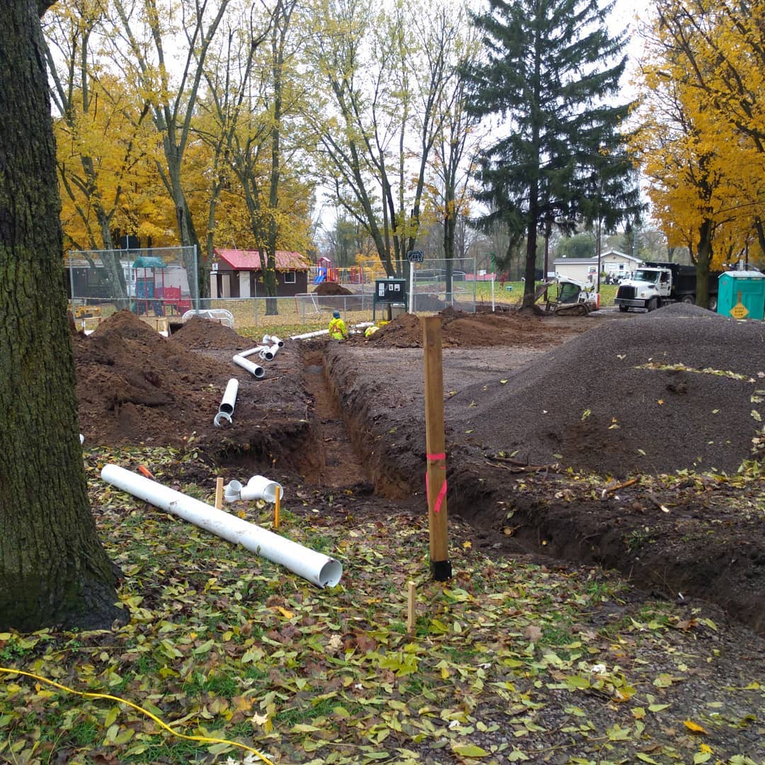 Septic collection lines installed in Haldimand for an advanced wastewater management system.